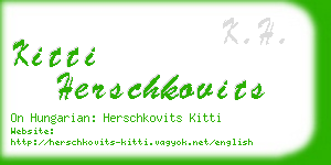 kitti herschkovits business card